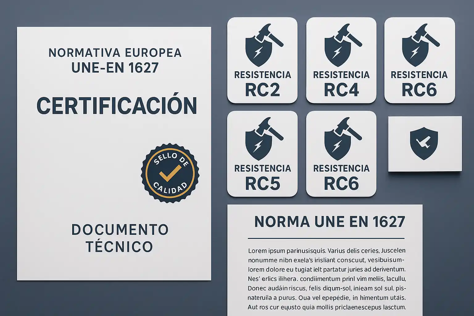Normativas UNE-EN 1627 certificaciones puertas blindadas Alcobendas